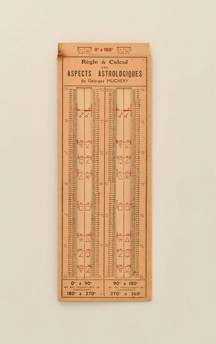 Règle à calcul astrologique