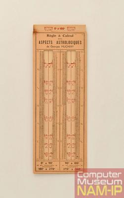 Règle à calcul astrologique