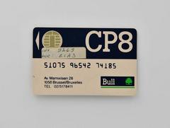 Carte à puce CP8 - Vue de la face principale de la carte