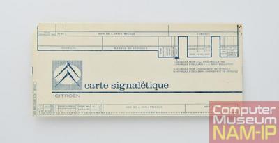 Carte perforée