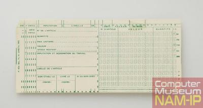 Carte perforée