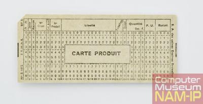 Carte perforée à 40 colonnes