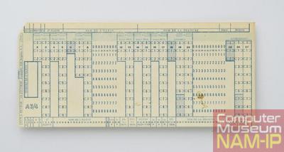 Carte perforée